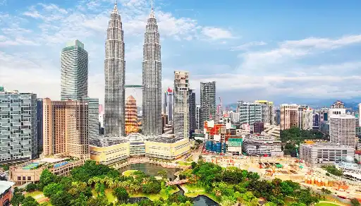 View of Malaysia's capital city, Kuala Lumpur